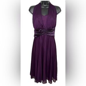 Plum halter/strapless db studio dress